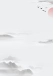 简约武侠水墨风海报背景