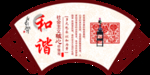 核心价值观 扇形 和谐