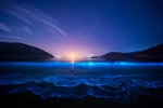夜景大海