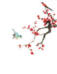 中国风水墨梅花png素材