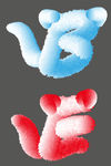 毛绒文字 字母