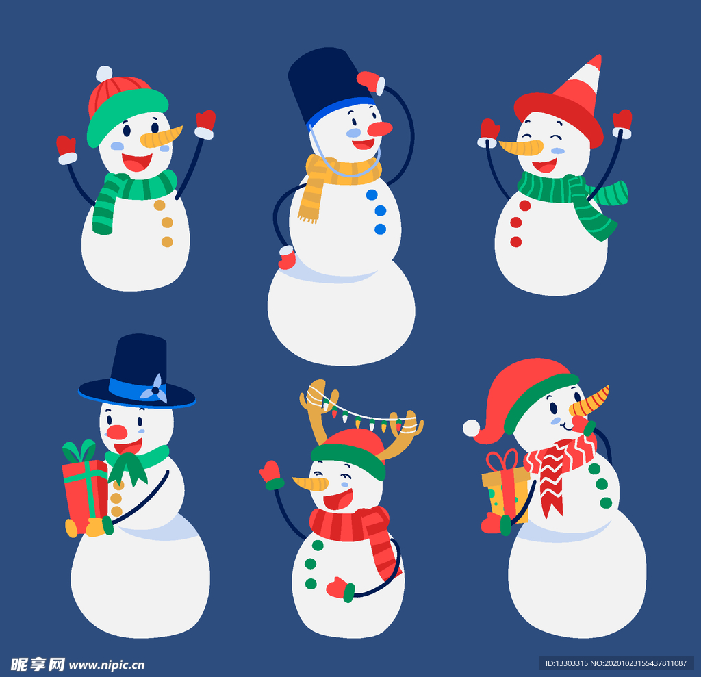 雪人矢量素材