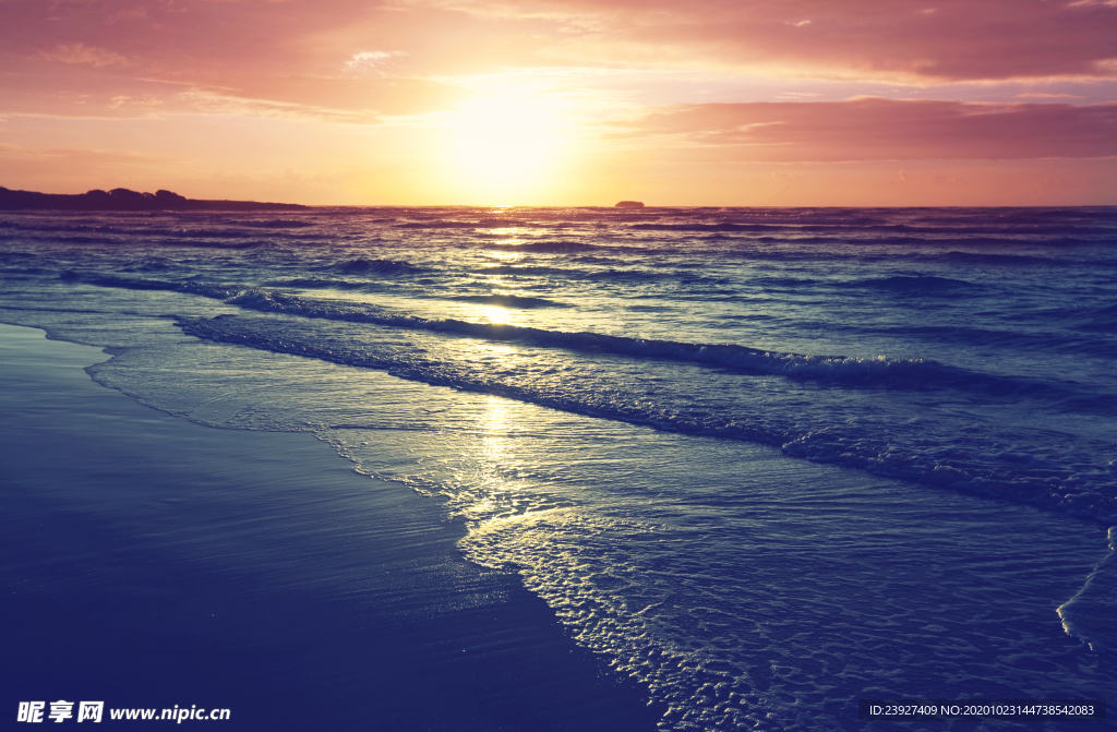 大海夕阳