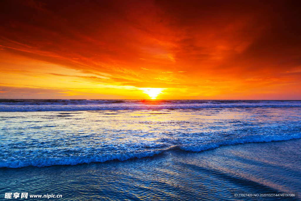 大海夕阳