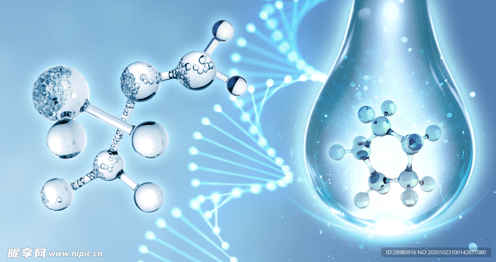科技分子DNA水滴