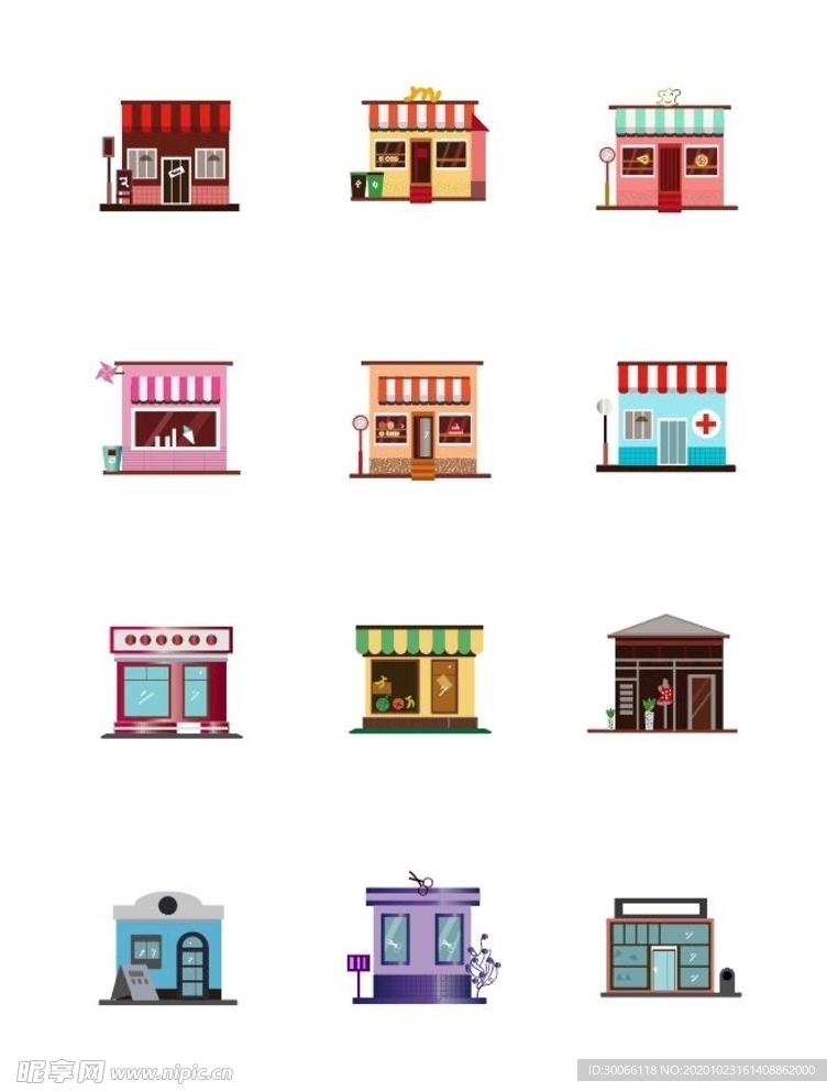 小房子  矢量图