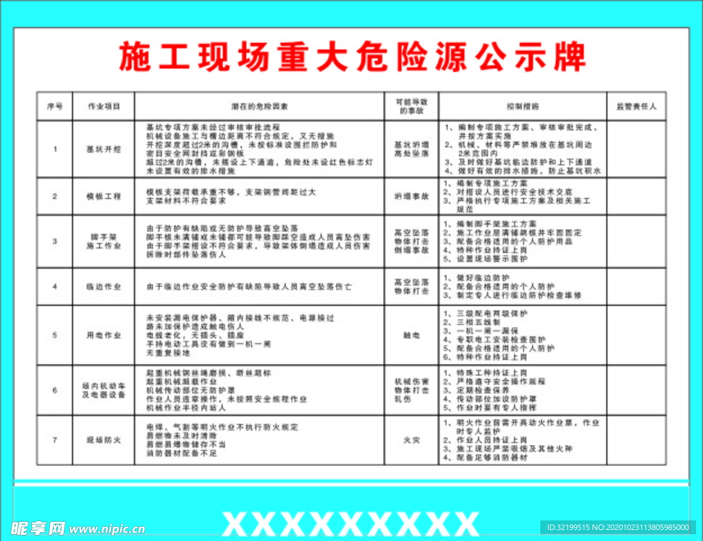 公示牌