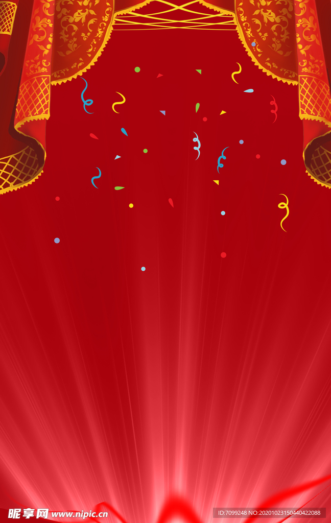 红色新年喜庆元旦元宵背景