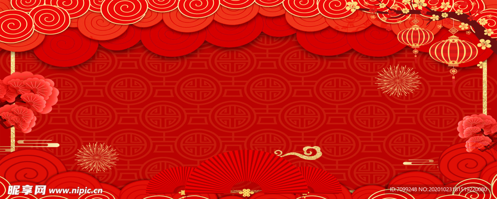 红色新年喜庆元旦元宵背景