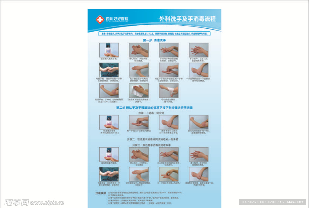 外科洗手及手消毒方法