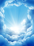 天空光明摄影图