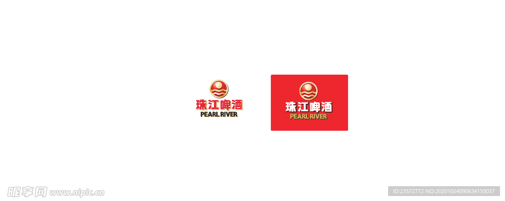 珠江啤酒logo标志