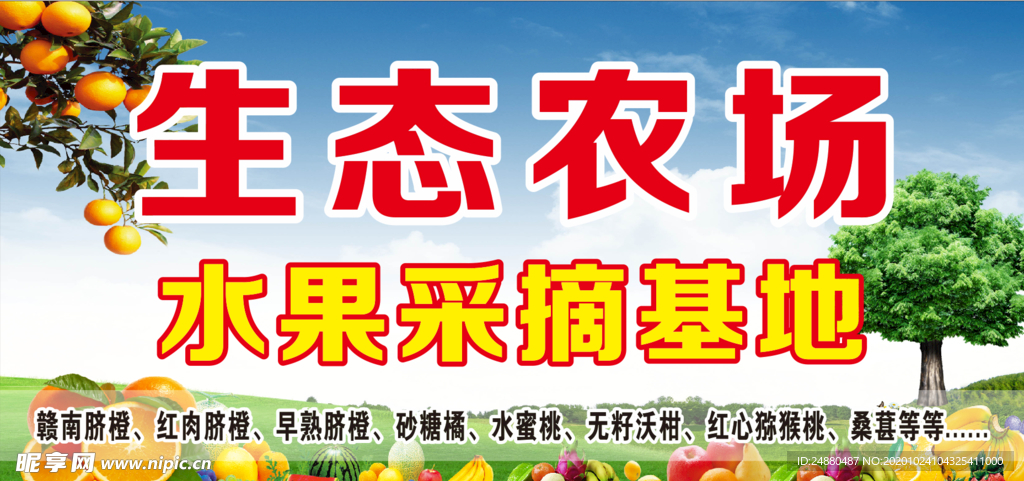 生态农场 水果采摘基地