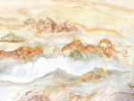大理石山水背景墙