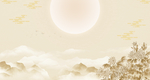 山水古风复古中式背景海报素材