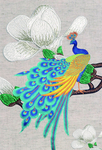 孔雀背景墙