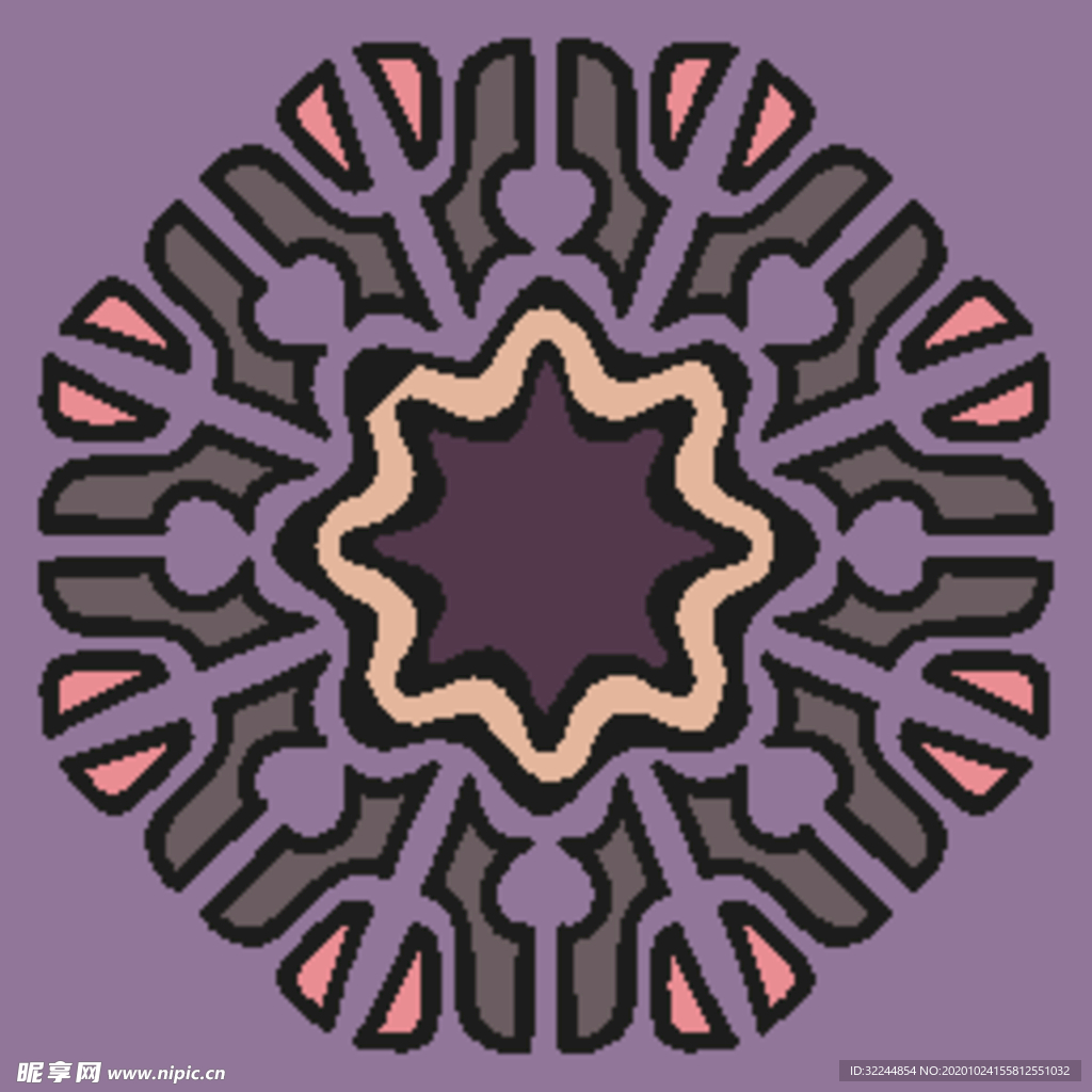 民族古典花纹底纹背景