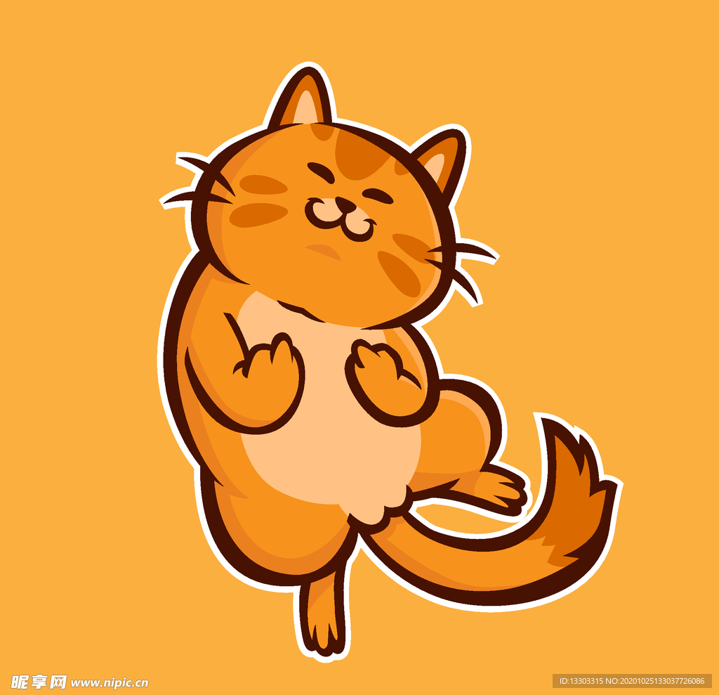 可爱卡通猫
