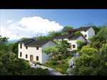 乡村改造乡村建设道路景观效果图