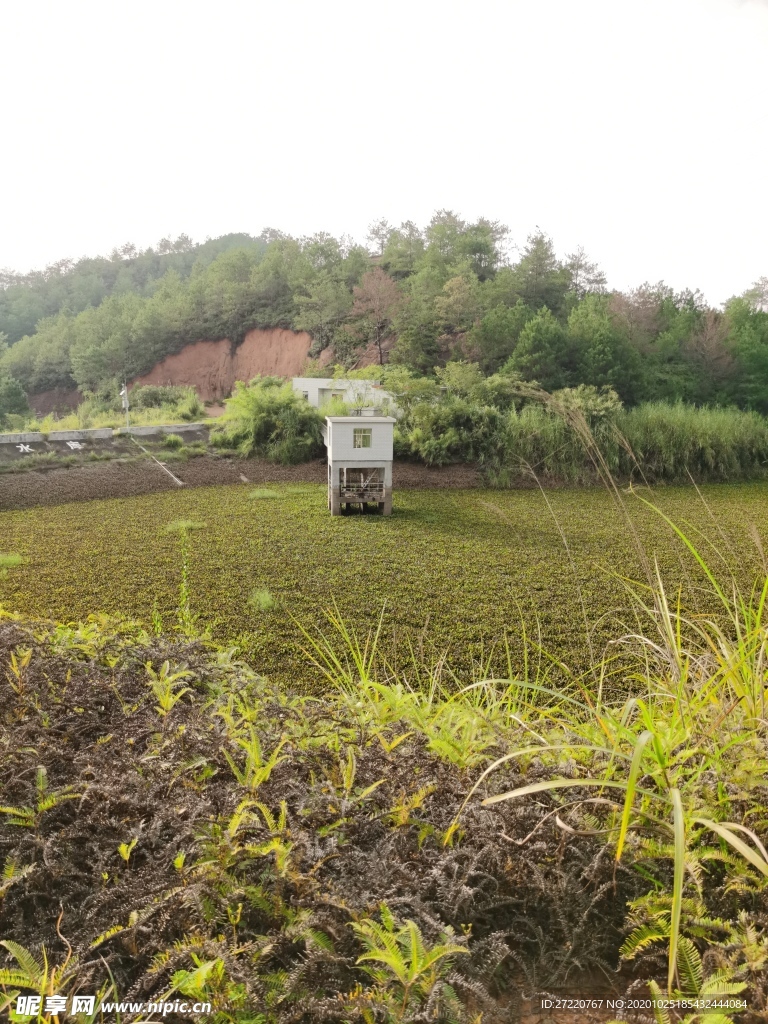 藏在山里的水库