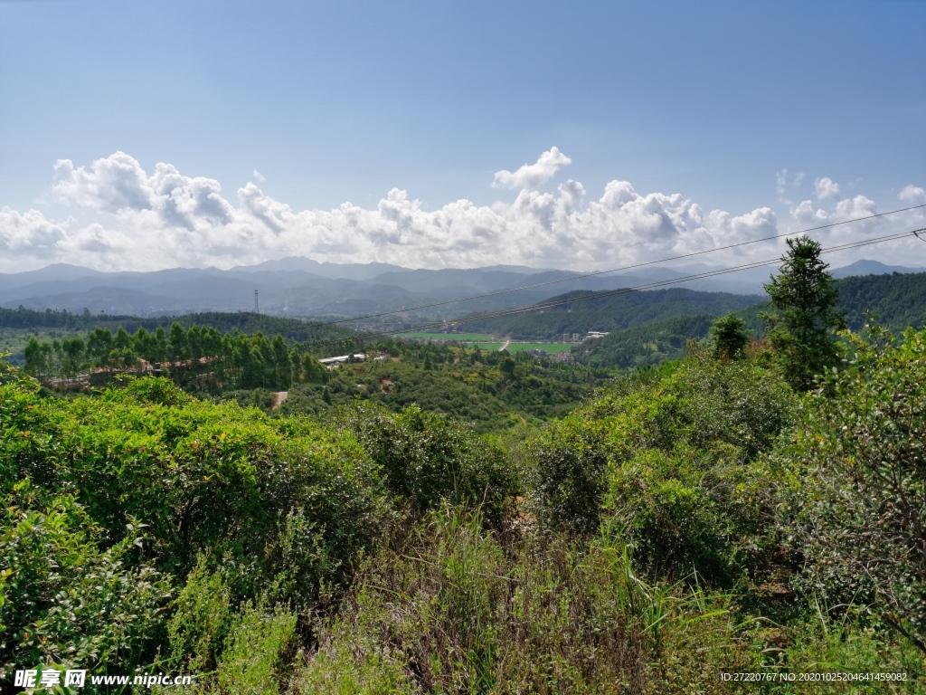 丘陵山地自然风景