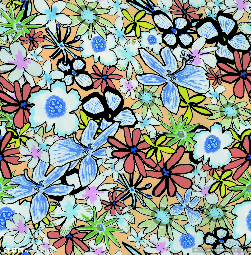 手绘花