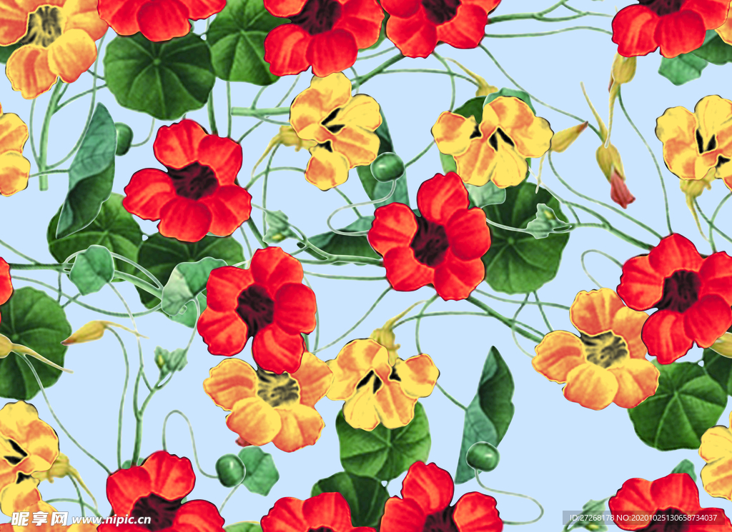 手绘花