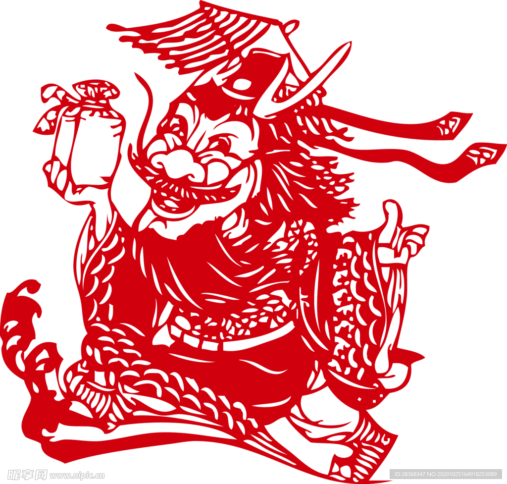 牛年剪纸