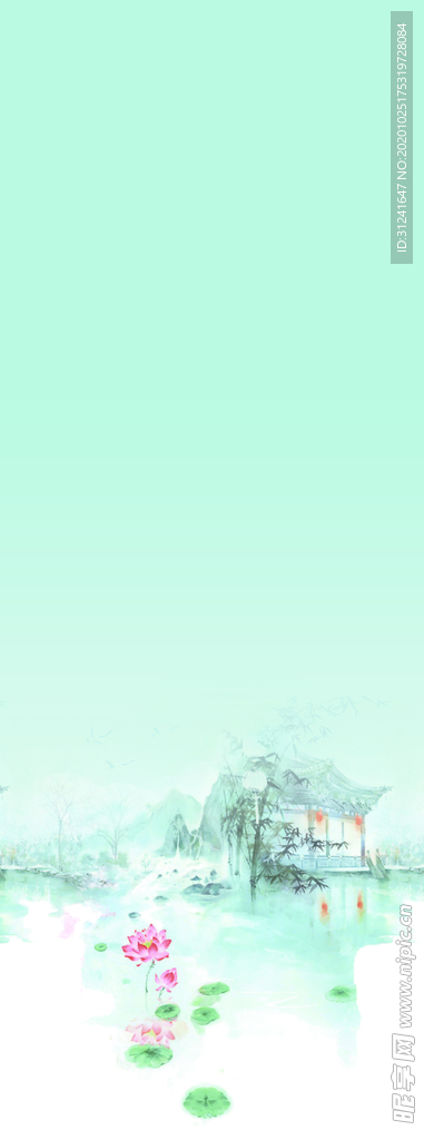 渐变古风画