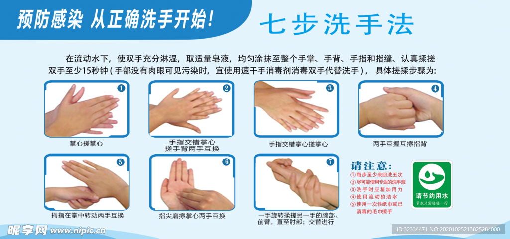 七步洗手法