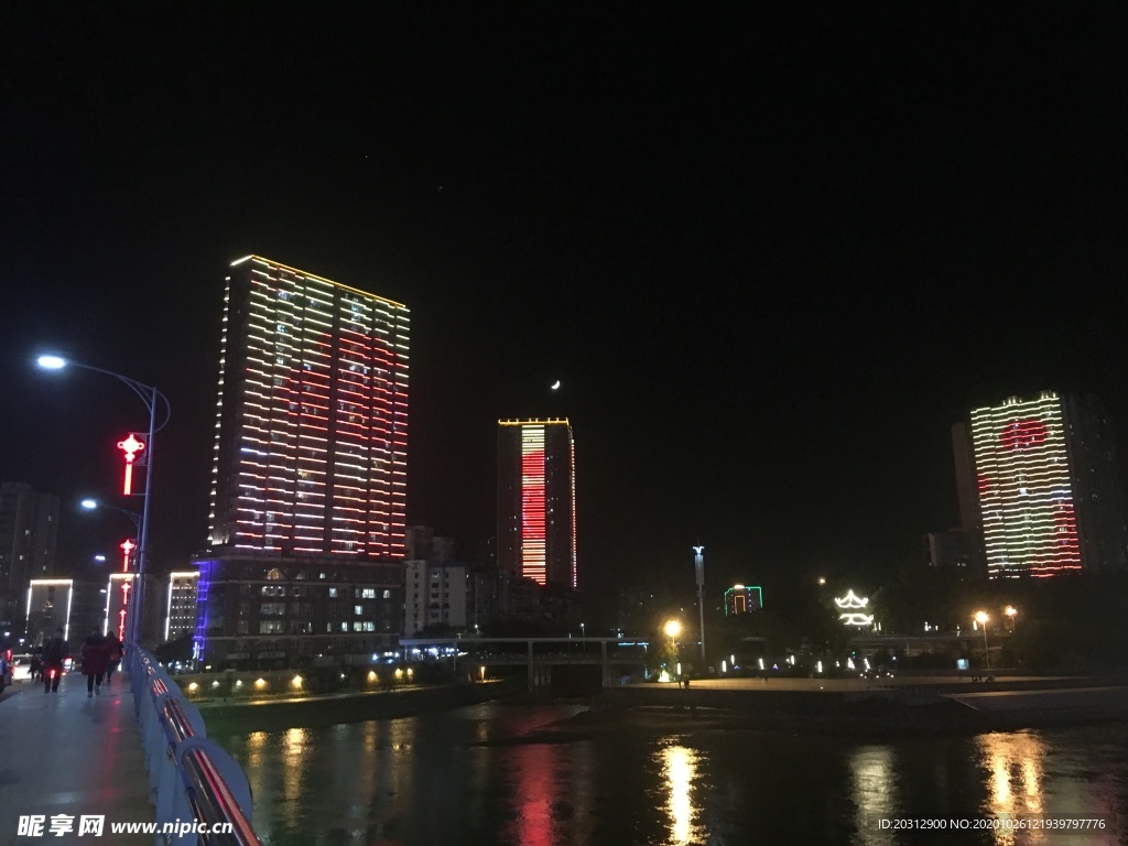 简阳沱三桥夜景