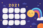 2021年日历
