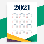 2021年日历