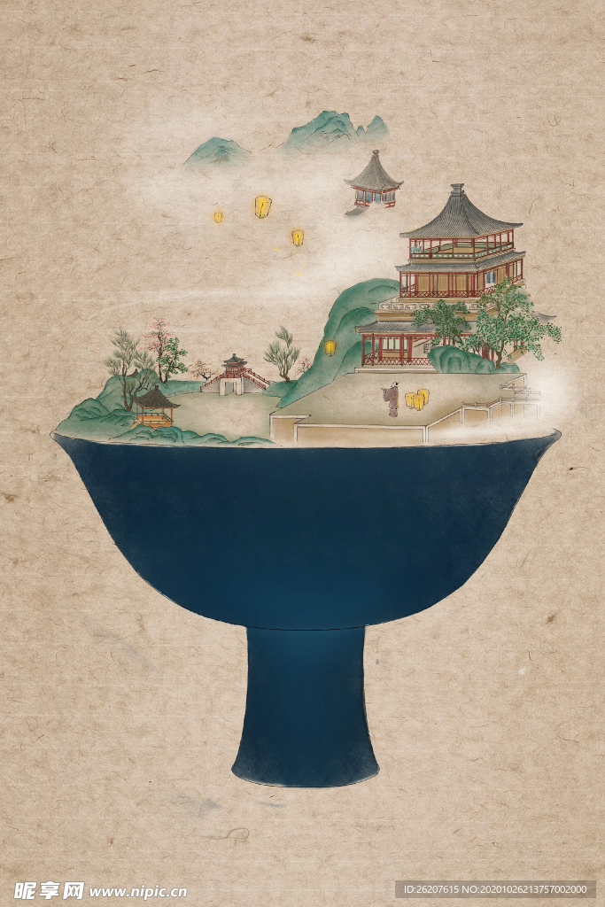 创意中式插画