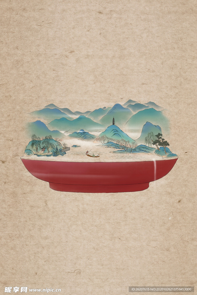 创意中式插画