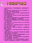 十四经络气血通展板