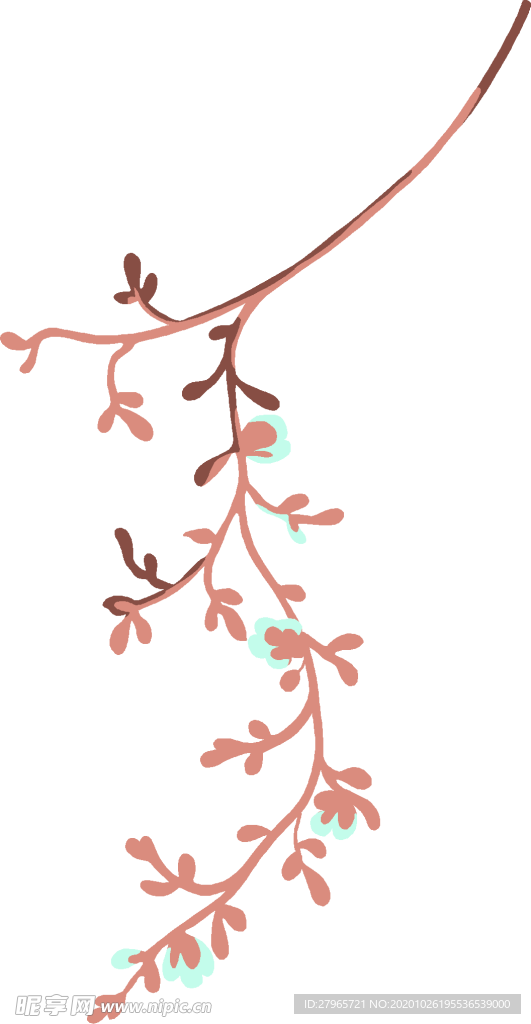 清新森系花枝