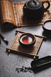红茶复古茶具背景海报素材