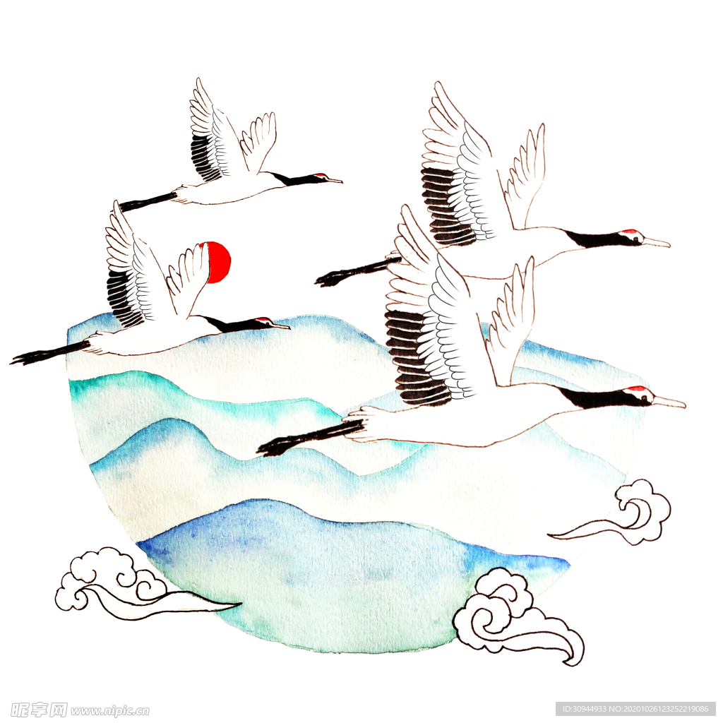 仙鹤元素