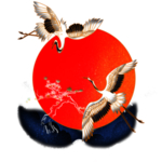 手绘仙鹤元素