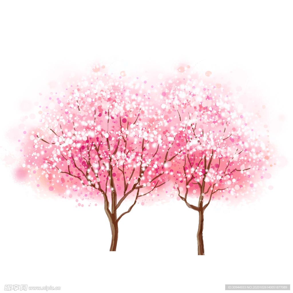 樱花装饰素材