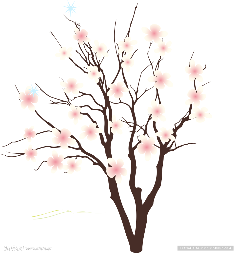 樱花装饰素材