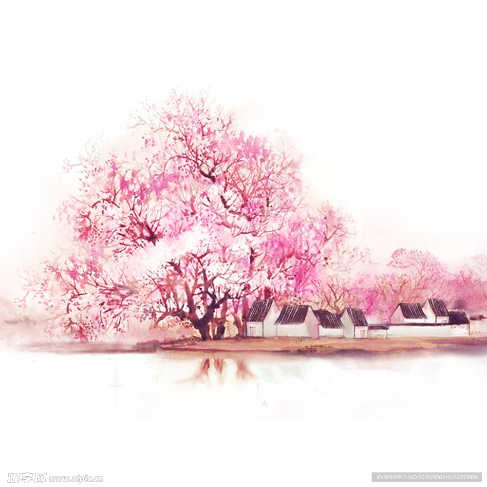 樱花装饰素材