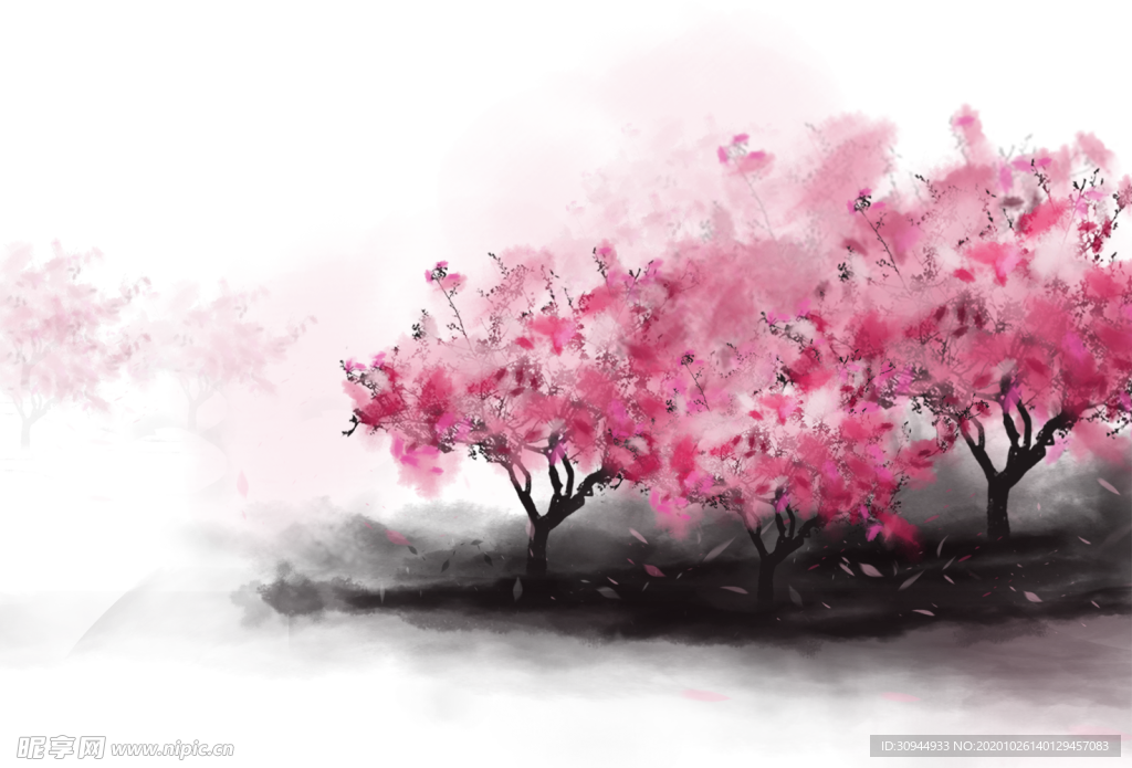樱花装饰素材