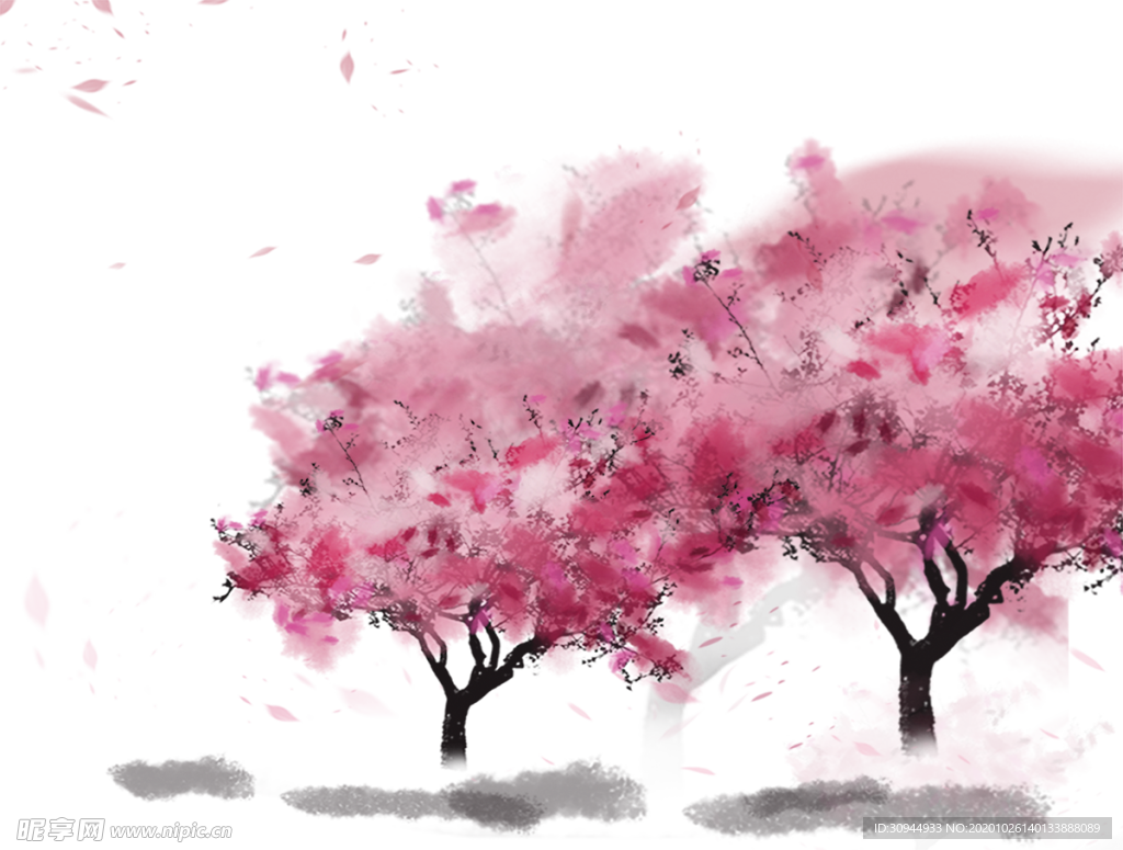 樱花装饰素材