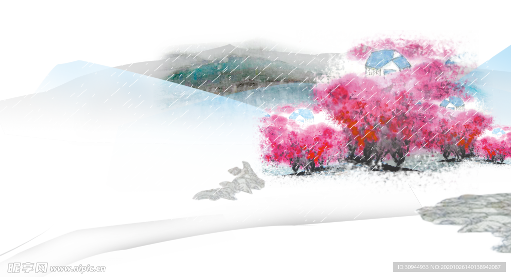 樱花装饰素材