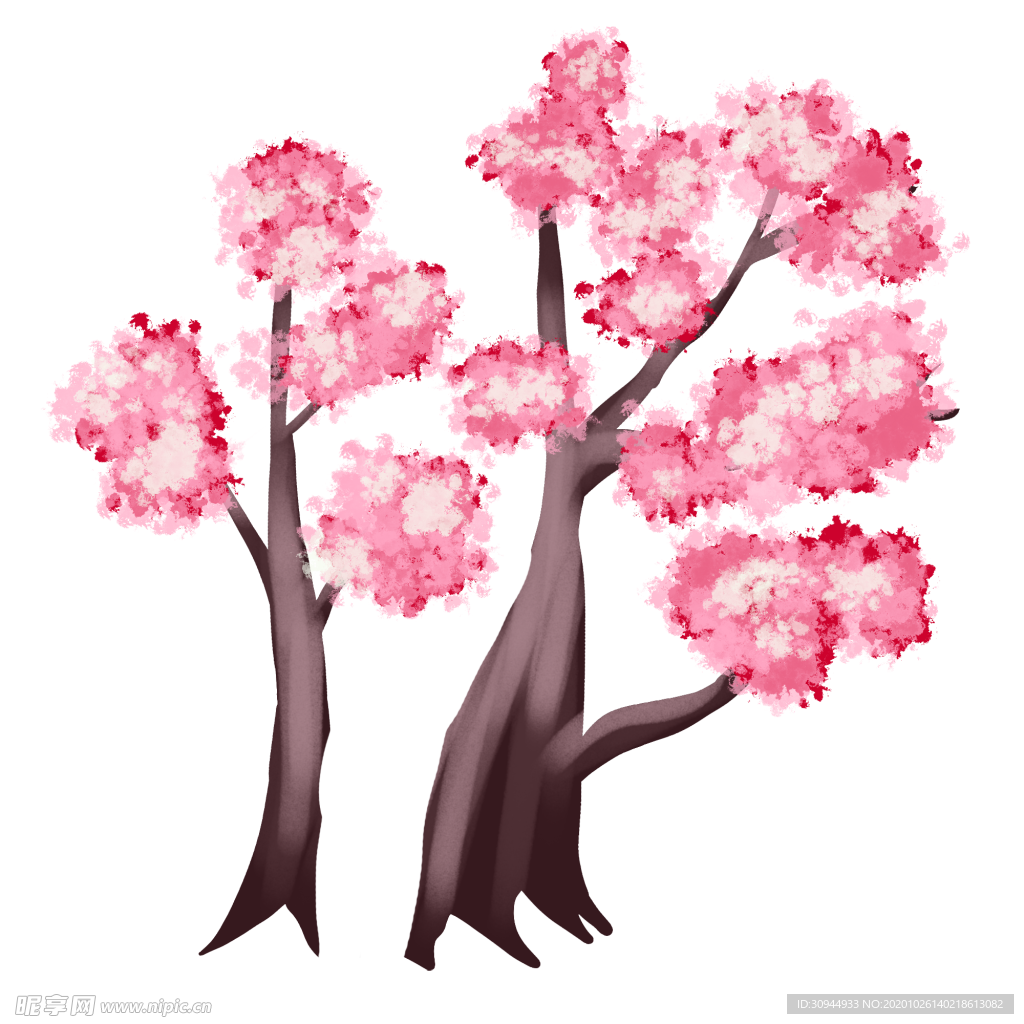 樱花装饰素材