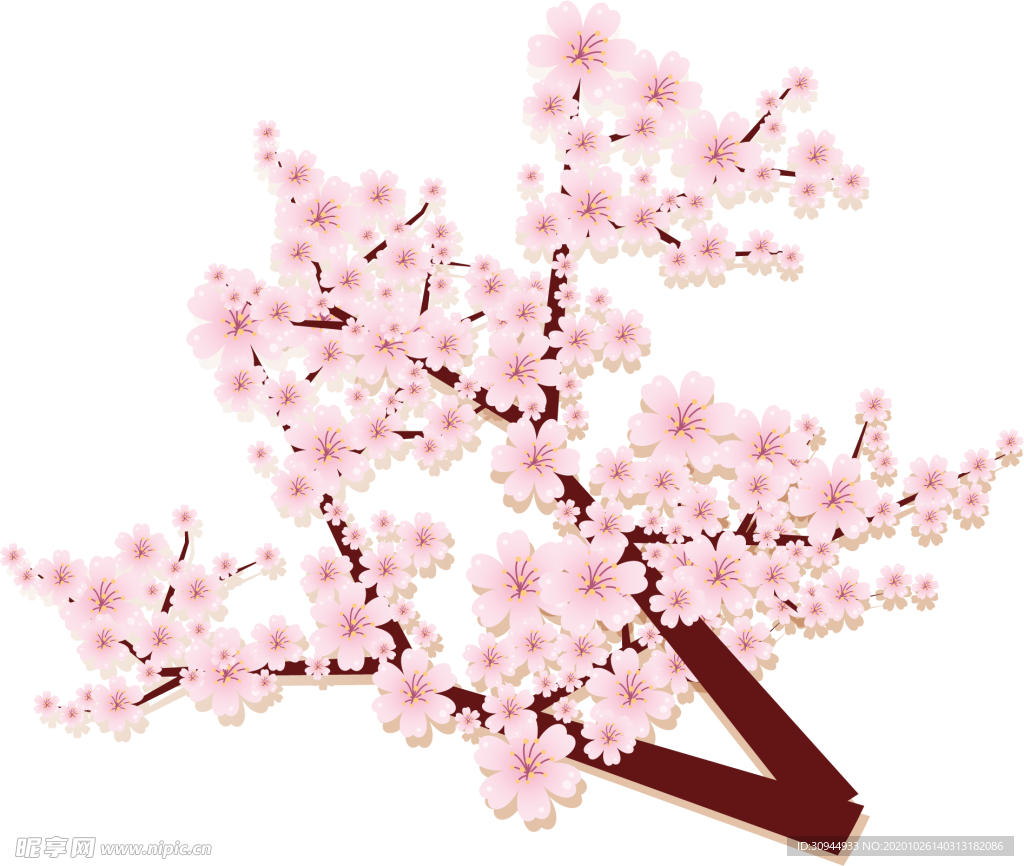 樱花装饰素材