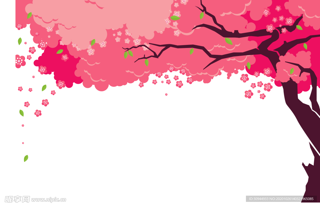 樱花装饰素材