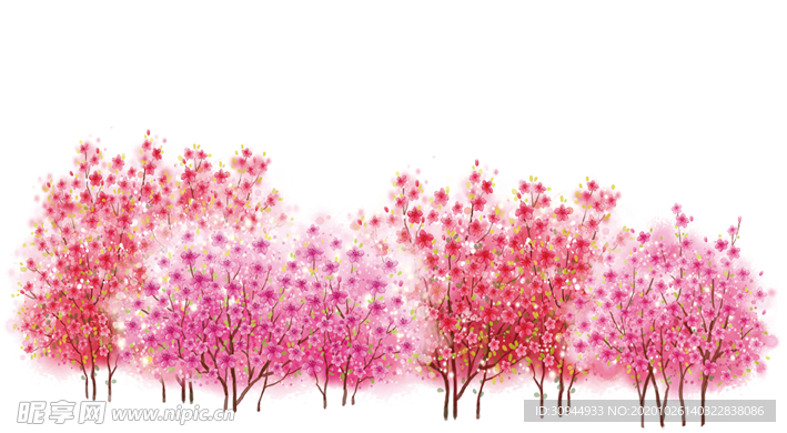 樱花装饰素材